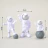 Astronaut Explorer Figurine Set  4Piece Miniature Spaceman Desktop Sculpture 6