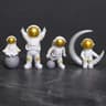 Astronaut Explorer Figurine Set  4Piece Miniature Spaceman Desktop Sculpture 8