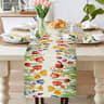 Spring Sunflower  Daisy Linen Table Runner  Colorful Farmhouse Floral Decor 6
