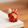 HandCarved Little Prince Wood Sculpture Set  Whimsical Fox  Rose Miniature Desktop Ornaments 6