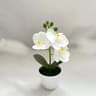 20cm Mini Artificial Orchid Bonsai  Vibrant Simulation Potted Plant For Desktop Kitchen  Bathroom T 6