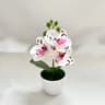 20cm Mini Artificial Orchid Bonsai  Vibrant Simulation Potted Plant For Desktop Kitchen  Bathroom T 8