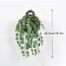 Artificial Eucalyptus Hanging Vine  4664cm Tropical Apple Leaf Rattan  Lush Greenery For Home  Wedd 6