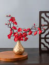 Spring Plum Blossom Peach Branch  29cm Silk Artificial Flowers  Elegant Floral Stem For Wedding  Ta 8