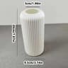 Striped CeramicLike Floral Vase  Modern Geometric Flower Pot  Creative Desktop Arrangement Display  8