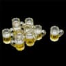 Miniature Resin Beer Glass Set  10Piece Dollhouse Drink Models  Creative Tabletop MicroLandscape De 6