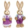 35cm Artisan Straw Easter Bunny  HandWoven Spring Rabbit Sculpture  Rustic Garden  Wedding Celebrat 10