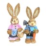 35cm Artisan Straw Easter Bunny  HandWoven Spring Rabbit Sculpture  Rustic Garden  Wedding Celebrat 12