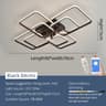Modern Architectural LED Chandelier  Professional Geometric Linear Ceiling Light Fixture 12