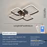 Modern Architectural LED Chandelier  Professional Geometric Linear Ceiling Light Fixture 8
