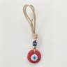 Handcrafted Blue Evil Eye Charm  Glass Nazar Wall Hanging  Executive Protection  Sanctuary Home Dec 12