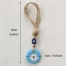 Handcrafted Blue Evil Eye Charm  Glass Nazar Wall Hanging  Executive Protection  Sanctuary Home Dec 7
