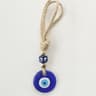 Handcrafted Blue Evil Eye Charm  Glass Nazar Wall Hanging  Executive Protection  Sanctuary Home Dec 8