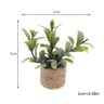 1 12 Miniature Potted Flower  Dollhouse Green Plant Model  Executive MicroLandscape Sanctuary Decor 8