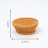 Artisan Mini Rattan Basket  Simulated Woven Display Model  Executive Studio  Dollhouse Sanctuary De 12
