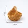 Artisan Mini Rattan Basket  Simulated Woven Display Model  Executive Studio  Dollhouse Sanctuary De 17