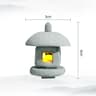Miniature Zen Pagoda Lantern  Sandstone MicroLandscape Pillar  Executive Garden  Studio Sanctuary D 9