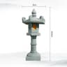 Miniature Zen Pagoda Lantern  Sandstone MicroLandscape Pillar  Executive Garden  Studio Sanctuary D 11