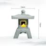 Miniature Zen Pagoda Lantern  Sandstone MicroLandscape Pillar  Executive Garden  Studio Sanctuary D 13