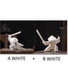 Blanc De Chine Samurai  Geometric Ceramic Warrior Figurine  Executive Studio  Oriental Sanctuary De 18