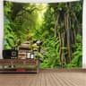Scenic Aperture Mural  TreeHole Perspective Window Tapestry  Executive Studio  Nature Sanctuary Dec 22