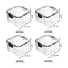 Nexus Crystal Vault  5Piece Sealed Stackable Food Storage Set  Professional Multigrain Tank  Pantry 9