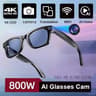 AI Smart Glasses With 8MP Sony Camera  RealTime Translation  Video Recording  Executive Augmented R 9
