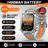 TANK Elite Military GPS Smartwatch  1400mAh Battery  201 AMOLED  Executive 10ATM SOS  Flashlight Sy 10