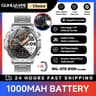 Military Grade 1000mAh Smart Watch  AMOLED HD  GPS Tracker  Executive IP68 Waterproof Sports System 12