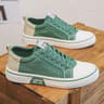 Men Casual Canvas Tooling Walking Sneakers Plus Size White 6