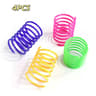 Colorful HighElasticity Wide Spring Cat Toy MultiPack 6