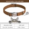 Personalized Safety Breakaway Leather Cat Collar 9