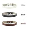 3Piece Soft PU Leather Cat Collar Set 15
