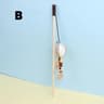 Wooden Mouse  Feather Teasing Cat Rod 8