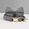 Stylish Adjustable Velvet Cat Collar With Bowknot And Free Personalization 29