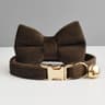 Stylish Adjustable Velvet Cat Collar With Bowknot And Free Personalization 27