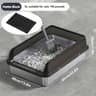 KEMORELA Extra Large Enclosed Stainless Steel Cat Litter Box With Lid And LeakProof Mat 10