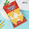 4Piece ChipShaped Food Bag Clips  Fun  Durable FreshKeeping Sealed Clips For Snack Bags Bills And D 8