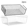 UnderCabinet Hanging Wire Storage Basket  Premium Iron SpaceSaving Mesh Organizer 8