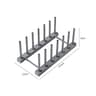 Detachable Plastic Dish Drainer Rack  Desktop Plate Display Shelf 6