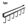 UnderCabinet 6Hook Coffee Cup Mug Holder  SlideOn Kitchen Storage Rack  Hanger 15