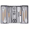 Expandable Adjustable Large Plastic Kitchen Utensil Organizer  Customizable Cutlery Holder  Tray 11