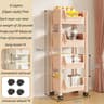 Multifunctional Rolling Storage Cart  Slim Mobile Utility Snack Rack  Organizer Tower 14