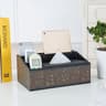 Multifunctional Tissue Box With Stationery Remote Control Organizer 7