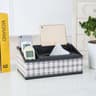 Multifunctional Tissue Box With Stationery Remote Control Organizer 20
