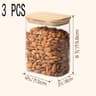 Premium Rectangular Clear Glass Storage Jars With Airtight EcoFriendly Bamboo Lids 11