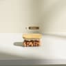 Premium Rectangular Clear Glass Storage Jars With Airtight EcoFriendly Bamboo Lids 15