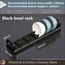 Retractable Drawer Dishes  Bowls Storage Holder  Adjustable Kitchen Cabinet Dish Rack 6