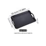 MultiPurpose Serving Tray With Handles  Rectangular AntiSkid Decorative Plastic Food Tray 7