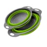 Silicone Round Folding Fruit  Vegetable Drain Basket  Collapsible Kitchen Colander Strainer 8